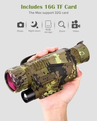 Alcance monocular 5x8 de la visión nocturna del PDA de la óptica con la tarjeta 16GB
