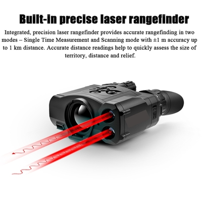 Telémetro impermeable del laser de los prismáticos del abrazo 2 LRF de los prismáticos de la toma de imágenes térmica IPX7